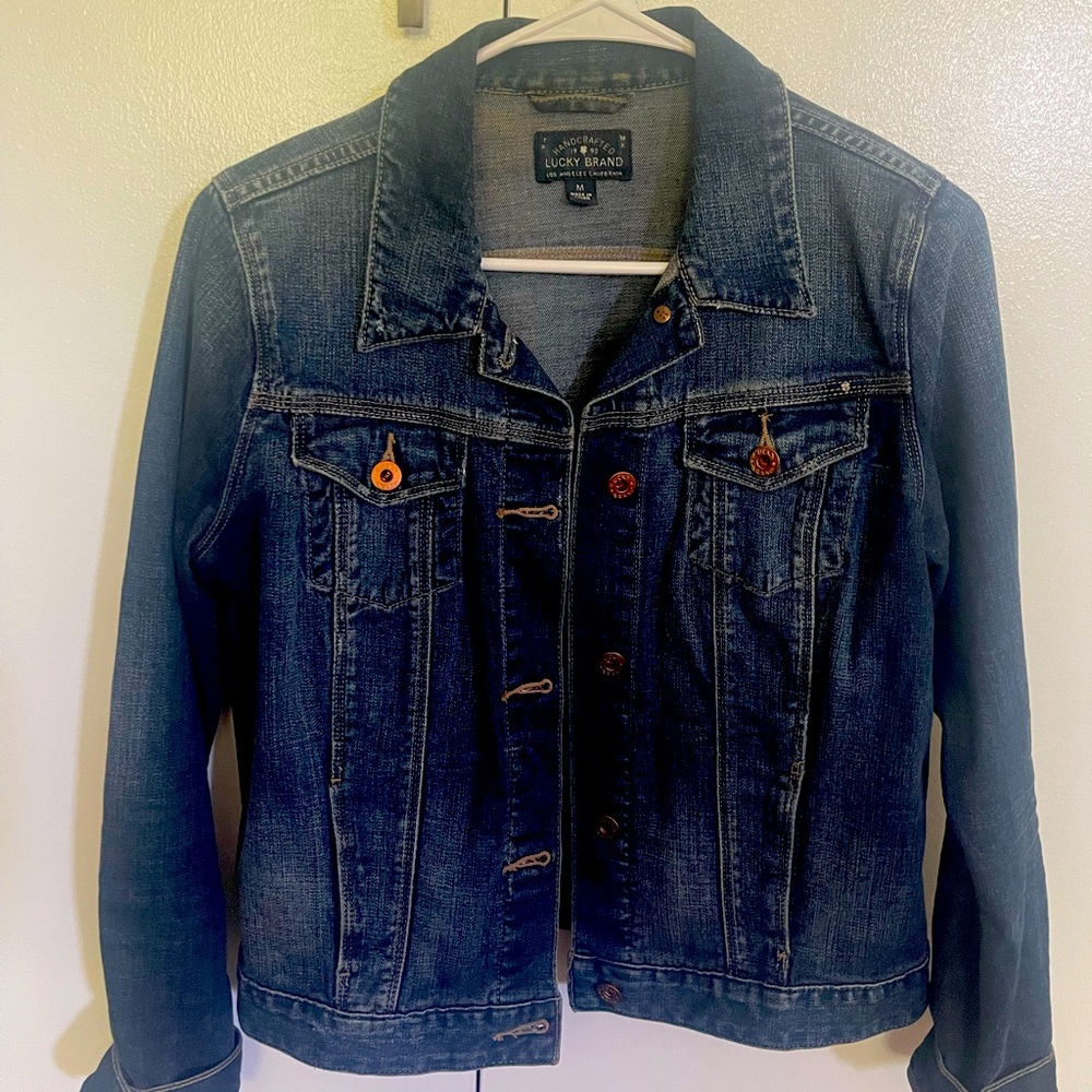 Beautiful Lucky brand jean jacket. Barely worn.